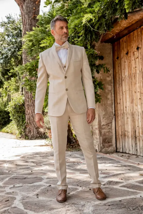 Men’s Slim Fit Vintage Pants wedding gown at Bellissima Bridal
