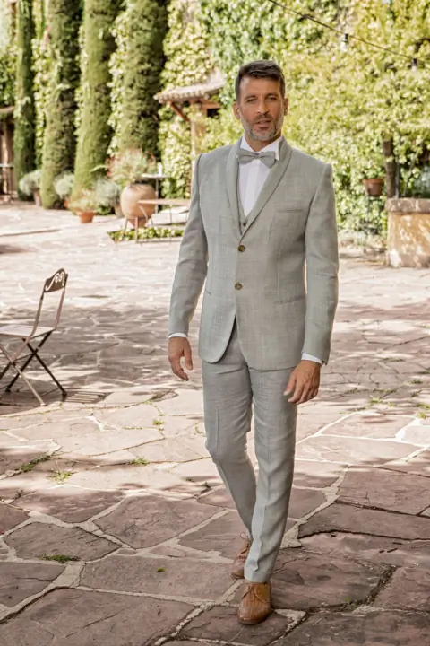 Men’s Slim Fit Vintage Pants wedding gown at Bellissima Bridal