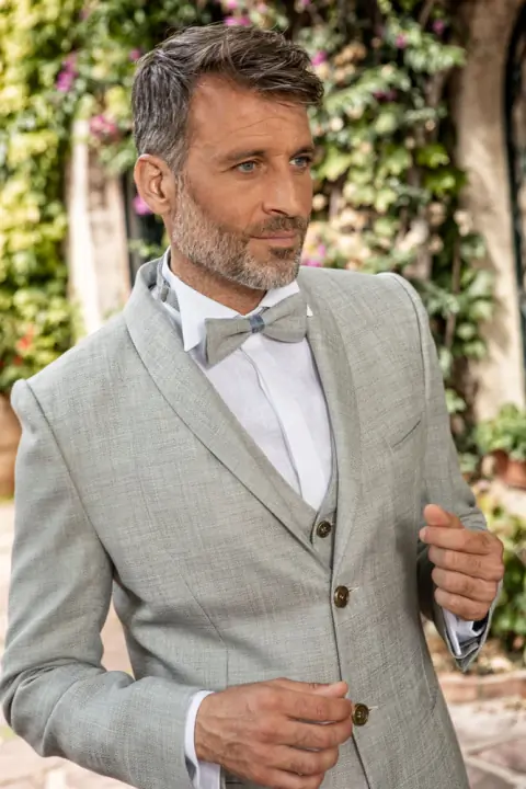 Men’s Smoking Vintage Jacket wedding gown at Bellissima Bridal