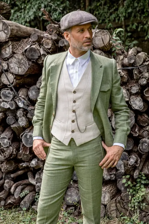 Men’s Vintage 2 Vest wedding gown at Bellissima Bridal
