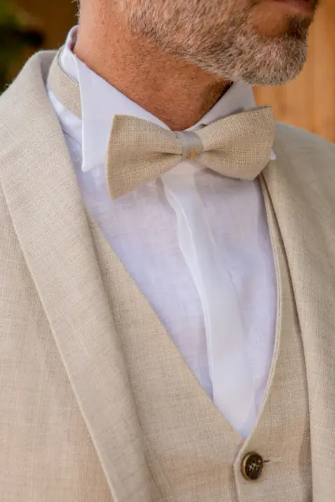 Men’s Vintage Bow Tie wedding gown at Bellissima Bridal