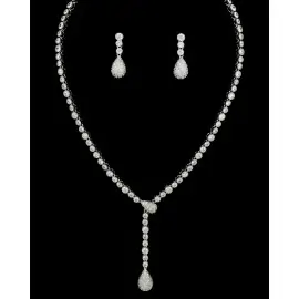 PAVE STONE NECKLACE wedding gown at Bellissima Bridal
