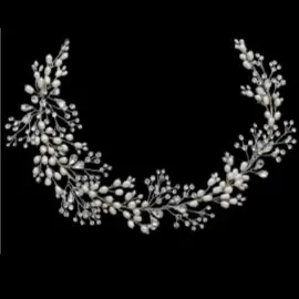 PEARLS & RHINESTONES HEADPIECE wedding gown at Bellissima Bridal